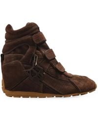 Naked Wolfe - Element Croc-Effect Suede Sneakers - Lyst