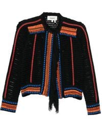 Ba&sh - Bianca Crochet-Knit Fringed Cardigan - Lyst