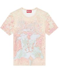 DIESEL - Embellished T-Shirt - Lyst