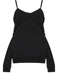 MM6 by Maison Martin Margiela - Schulterfreies Sweatshirt - Lyst