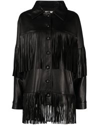 Dan Cassab - Loretta Fringed Leather Jacket - Lyst