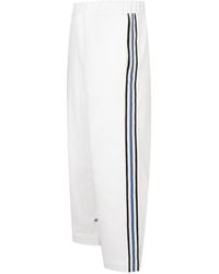 Commas - Crochet-Stripe Jersey Trousers - Lyst