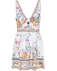 CAMILLA - カットアウト フローラル ミニドレス - Lyst