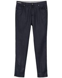 Corneliani - Straight-Leg Virgin Wool Trousers - Lyst