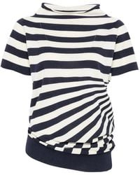 Junya Watanabe - Striped Short-Sleeve T-Shirt - Lyst