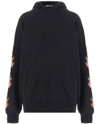 Just Cavalli - Rhinestone-Embellished Graphic-Print Hoodie - Lyst