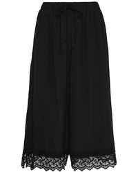 Simone Rocha - Cropped Lace Trim Trousers - Lyst