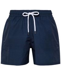 Frescobol Carioca - Copacabana-Print Drawstring Swim Shorts - Lyst