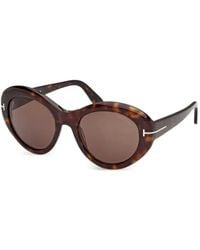 Tom Ford - Elodie-02 Round-Frame Sunglasses - Lyst