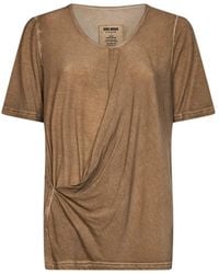Uma Wang - Asymmetric Draped T-Shirt - Lyst