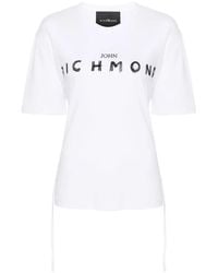 John Richmond - Logo-Embroidered Cotton T-Shirt - Lyst