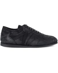 Ann Demeulemeester - Leather Flame-Pattern Sneakers - Lyst