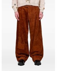 STORY mfg. - Lush Ribfluwelen Broek Met Patch - Lyst