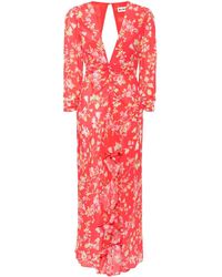 RIXO London - Floral-print Silk Maxi Dress - Lyst
