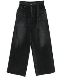 Sacai - Wide-Leg Denim Jeans - Lyst