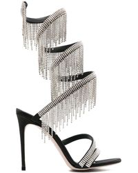 Le Silla - Jewels 105mm Fringe-detail Sandals - Lyst