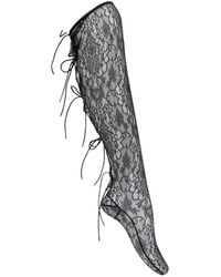 PAULINE DUJANCOURT - Lace-Tie Socks - Lyst