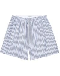 Sunspel - Stripe-Print Classic Boxer Shorts - Lyst