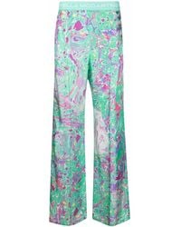 Stella McCartney - X Ed Curtis Oil Swirl Trousers - Lyst