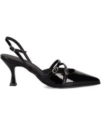 Alohas - 75Mm Patent-Leather Slingback Pumps - Lyst
