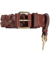 Miu Miu - Ceinture En Cuir À Design Tressé - Lyst