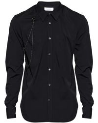 McQueen - Camicia Con Dettaglio Catena - Lyst