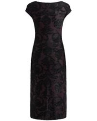 Etro - Chenille Jacquard Midi Dress With Paisley Foliage Motif - Lyst