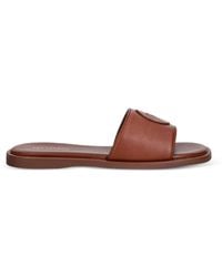 Trussardi - Logo-Patch Sandals - Lyst