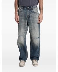 Evisu - Jean Imprimé Daicock À Effet Usé - Lyst