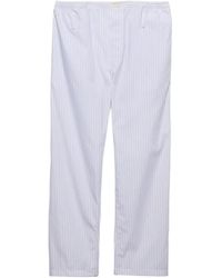 Prada - Hose Aus Gestreifter Popeline - Lyst