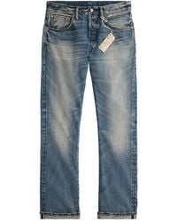 RRL - Button-Fastening Jeans - Lyst