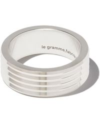 Le Gramme Silv Guilloche 11g Horizontal - Metallic