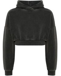 Entire studios - Heavy Cropped Hoodie - Lyst