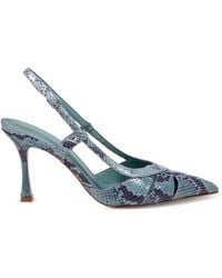 Sergio Levantesi - Zapatos De Tacón Con Motivo De Piel De Serpiente - Lyst