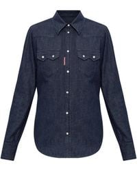 DSquared² - Denim Overhemd Met Zak - Lyst