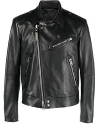 Tom Ford - Lederjacke Mit Versetztem Reißverschluss - Lyst