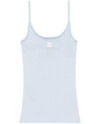 Courreges - Canotta A Coste - Lyst