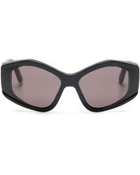 Balenciaga - Gafas de sol con montura cat eye y logo - Lyst