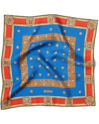 Versace - Schal Aus Seidentwill Mit Print 45Cm - Lyst