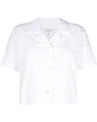 Marine Serre - Regenerated Household Linen Cotton Shirt - Lyst