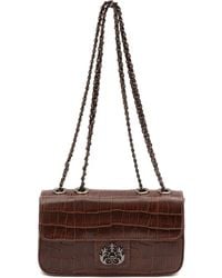 Isla - Borsa A Tracolla Anne Con Effetto Coccodrillo E Catena - Lyst