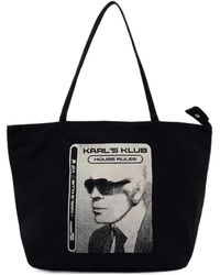 KARL LAGERFELD - Graphic-Print Tote Bag - Lyst