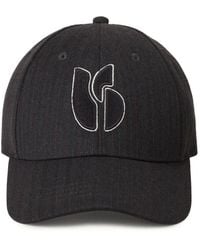 Ba&sh - Casquette Harow À Fines Rayures Et Logo Brodé - Lyst