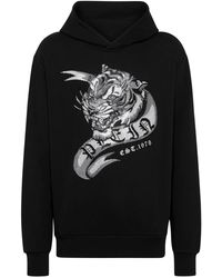Philipp Plein - Crystal Tattoo Crystal-Embellished Hoodie - Lyst