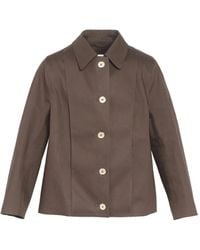 Barrie - Button-Fastening Collared Raincoat - Lyst