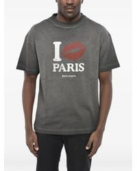Palm Angels - Logo-Print Cotton T-Shirt - Lyst