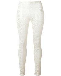Stella McCartney レースレギンス - ホワイト