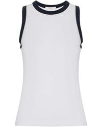 Rag & Bone - Top sin mangas con ribete en contraste - Lyst