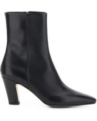 Aeyde - Pointed-Toe Leather Ankle Boots - Lyst