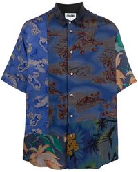 Magliano - Overhemd Met Grafische Print - Lyst